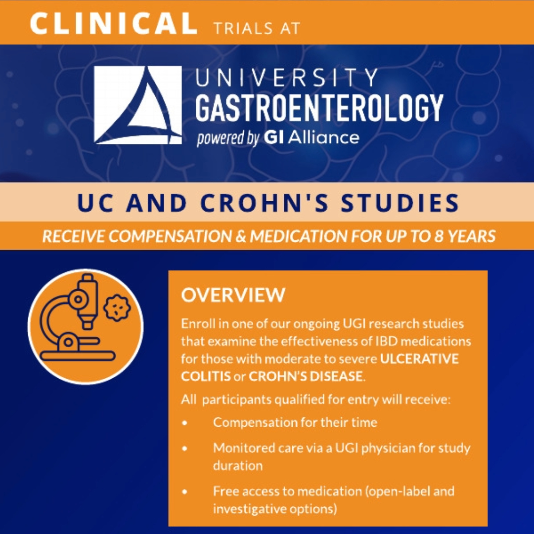 UGI Ulcerative Colitis Crohns Disease Studies